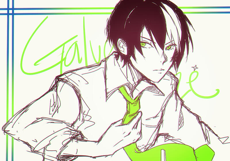 A sharp and stylish depiction of Galvan. Love the pose!